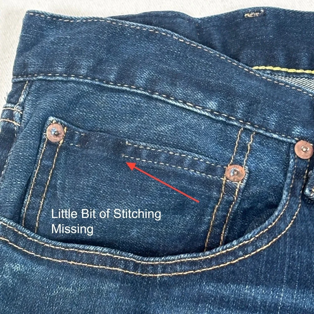 Polo Ralph Lauren Hampton Relaxed Straight Dark Wash Denim Jeans Mens 40x32